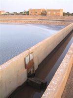 Canal d'amenée et réservoir de lagunage - Ouagadougou