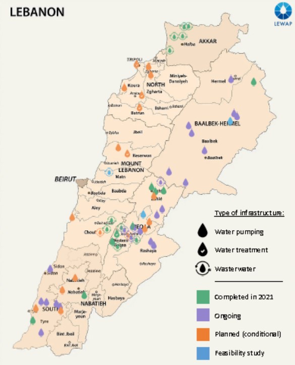 Couv Lewap Cartography Of Solar Projects For Water And Wastewater Infrastructures In Lebanon 2022 