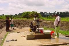 Point d'eau en zone rurale