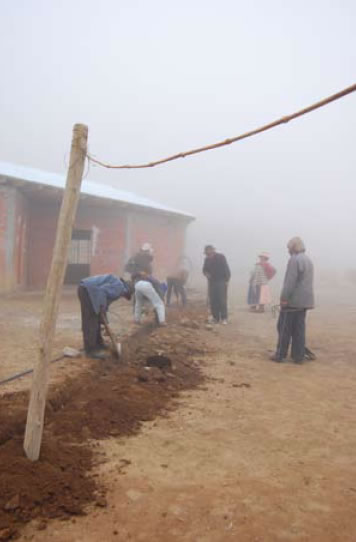 Creusement des tranch es Challana