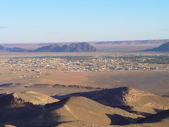 Vue aérienne de l'Oasis de Figuig