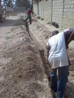 Travaux de terrassement pour l'extension du réseau à Malika -Keur Massar