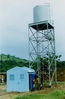 Château d'un mini réseau de Samé en périphérie de Bamako 