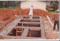 Chantier des latrines de l'hôpital