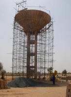 Château d'eau en construction